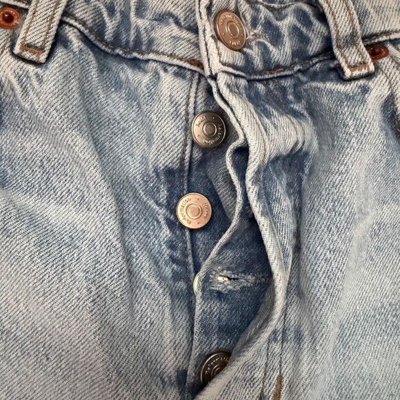 Reformation Raye Mid Rise Relaxed Jean Shorts 26 - Picture 6 of 12